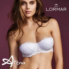 Lormar reggiseno Fascia imbottita Frizzante in pizzo Leavers Coppa B o C