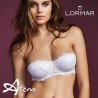 Lormar reggiseno Fascia imbottita Frizzante in pizzo Leavers Coppa B o C