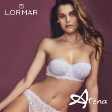 Lormar reggiseno Fascia imbottita Frizzante in pizzo Leavers Coppa B o C