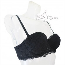 Lormar reggiseno Fascia imbottita Frizzante in pizzo Leavers Coppa B o C