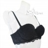 Lormar reggiseno Fascia imbottita Frizzante in pizzo Leavers Coppa B o C