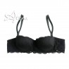 Lormar reggiseno Fascia imbottita Frizzante in pizzo Leavers Coppa B o C