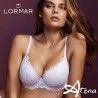 Lormar Reggiseno Push up Plunge Frizzante in pizzo Leavers Coppa B o C