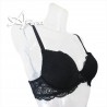 Lormar Reggiseno Push up Plunge Frizzante in pizzo Leavers Coppa B o C