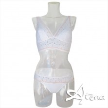 Bralette in pizzo Sangallo e brasiliana MagicDream 7596