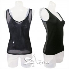 MagicDream maglia reversibile tulle nero o sabbia 7528