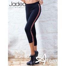 Jadea pantacollant Capri con riga bianca e rossa 4959