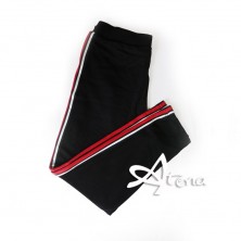 Jadea pantacollant Capri con riga bianca e rossa 4959