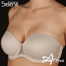 Selene Reggiseno a  fascia Esmeralda coppa C intimo sposa tierra