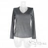 MagicDream maglia donna scollo ampio in tessuto lurex 7771