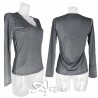 MagicDream maglia donna scollo ampio in tessuto lurex 7771
