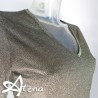 MagicDream maglia donna scollo ampio in tessuto lurex 7771