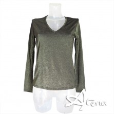 MagicDream maglia donna scollo ampio in tessuto lurex 7771