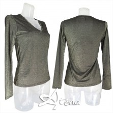 MagicDream maglia donna scollo ampio in tessuto lurex 7771