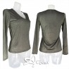 MagicDream maglia donna scollo ampio in tessuto lurex 7771