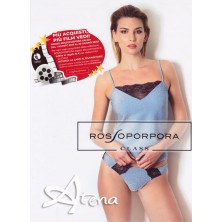 RossoPorpora completino donna top lurex brillante + brasiliana Class CD770