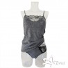 RossoPorpora completino donna top lurex brillante + brasiliana Class CD770
