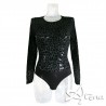 Body intimo donna sottogiacca animalier in tulle floccato MagicDream 7757