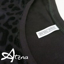 Body intimo donna sottogiacca animalier in tulle floccato MagicDream 7757