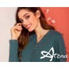 Camicia da notte verde Gucci profili oro lurex Andra Dreamwear 8358