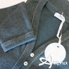 Camicia da notte verde Gucci profili oro lurex Andra Dreamwear 8358