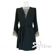 Vestaglia + sottoveste in raso Marita Rusudani LivCo Corsetti