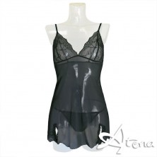 Completo Babydoll + perizoma filo con spacchi fru Mokiniann Livco Corsetti