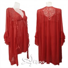 Coordinato donna babydoll + sexy vestaglietta + micro perizoma 1193