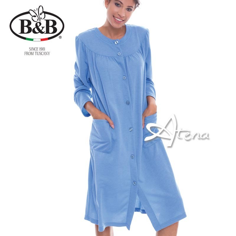 Vestaglia da camera donna aperta classica B&B 1511