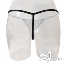 Completo intimo babydoll in tulle taglio foglia + perizoma filo 1838 Softline