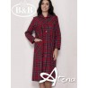 Vestaglia B&B Diana Tartan con bottoni
