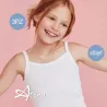 Ellepi canottiera bambina bordo merlato spalla stretta AI8228 3PZ -  intimo bambina