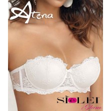 SièLei reggiseno sposa a fascia in tulle ricamato Glam 1948