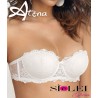 SièLei reggiseno sposa a fascia in tulle ricamato Glam 1948