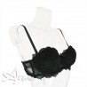SièLei reggiseno sposa a fascia in tulle ricamato Glam 1948