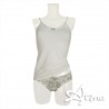 Canottiera + slip floreale latte 7808 MagicDream