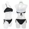 Costume da bagno donna a fascia Glitter su base nera SièLei mare GL85