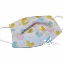 Mascherine facciali filtranti per bambino e bambina The Mask - Cuoricini