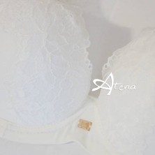 Reggiseno push-up Lormar Soft Up Saten panna