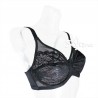 Reggiseno a balconcino sfoderato pizzo e tulle Sollievo S4 Coppa C