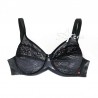 Reggiseno a balconcino sfoderato pizzo e tulle Sollievo S4 Coppa C