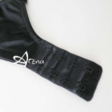 Reggiseno a balconcino sfoderato pizzo e tulle Sollievo S4 Coppa C gancio