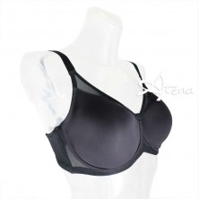 Reggiseno a balconcino sfoderato con tulle Sollievo S3 Coppa C