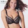 Reggiseno a balconcino imbottito in pizzo e tulle Sollievo S1 Coppa C