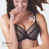Reggiseno a balconcino imbottito in pizzo e tulle Sollievo S1 Coppa C