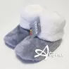 Pantofole Bimbi Sleepers 338A Bianco/Grigio
