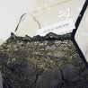 Canottiera + slip brasiliana con pizzo lurex oro 8054 MagicDream - completino intimo donna