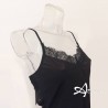 Completo intimo Baby doll + perizoma filo in raso con ciglia Livco Corsetti Armida sottoveste