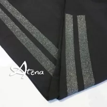 Rossoporpora leggings bande lamina glitter LR320F pantacollant donna