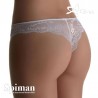 Slip brasiliana donna Spiman 327 mutande in microfibra con pizzo
